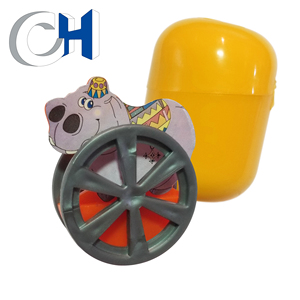 Cápsula de animales de hipopótamo de plástico, cápsula única naranja y gris de alta calidad - Product Image 1