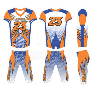 ชุดยูนิฟอร์มอเมริกันฟุตบอลแบบหลายสี ระบายอากาศได้ดี ไซส์พลัส สำหรับทุกเพศ ขายส่ง เสื้อและกางเกงแบบกำหนดเองได้ - Product Image 6