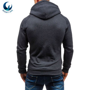 Wholesale <b>Mens</b> Spring <b>Zip</b> <b>Up</b> Hoodies Drawstring Hooded Sweatshirts Casual Fashion <b>Tops</b> - Product Image 4