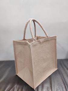 Sac de shopping en lin enduit personnalisé Sac à main Sac de plage Sac écologique de style jute avec logo personnalisé Qualité d'exportation pour un usage quotidien - Product Image 3