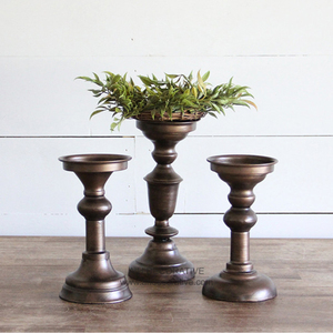 เชิงเทียนสีทองแบบแท่งสำหรับวางกลางเสาสำหรับงานแต่งงานเชิงเทียนตกแต่งทำด้วยมือของขายดี - Product Image 5