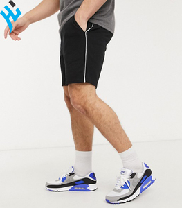 Huanhuzaima — short de Fitness noir pour hommes, décontracté, uni, personnalisé, nouveau Design, été - Product Image 3