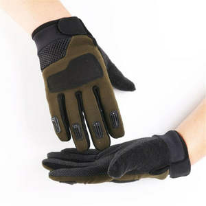 Venta al por mayor de guantes de carreras de dedo completo personalizados de cuero transpirable para deportes al aire libre Fitness bicicleta diseño impreso Pakistán - Product Image 4