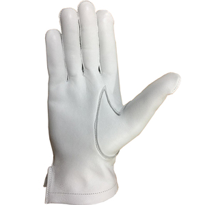 Gants de moto en cuir blancs, longueur poignet, respirants, design uni, doublure en coton, pour les voyages en plein air, les sports, printemps-été - Product Image 2