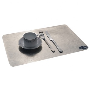 RNPT brushed <strong>set</strong> <strong>of</strong> 12 colors PVC Restaurant Table Mats <strong>Placemat</strong> TD114 vinyl <strong>placemats</strong> wholesale - Product Image 4