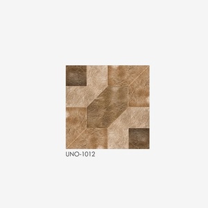 Baldosas de porcelana cerámica de color marrón con efecto madera 400x400mm - Product Image 4