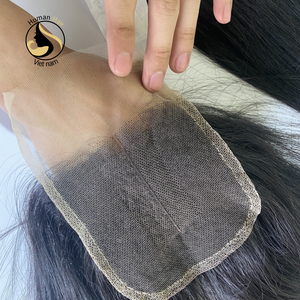 La Meilleure Qualité 4x4 Transparent HD Cuticule Alignés Vierge Remy Cheveux Humains Droite Simple Trame Lace Closure - Product Image 5