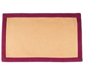 Tapis de porte en jute ordinaire de qualité supérieure pieds relaxants tapis en coco naturel conception de bordure glorieuse tapis de décoration d'entrée antidérapants - Product Image 3