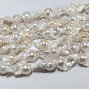 AA Grado Longitud Bola de fuego de agua dulce Barroco Real GENUINO Perlas sueltas NATURAL Perla de agua dulce - Product Image 2