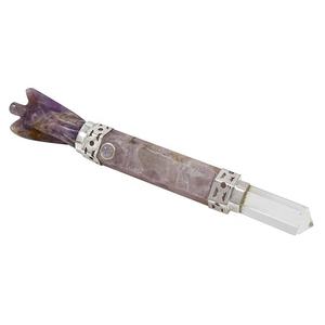 Amethyst Chakra เครื่องสร้างสมดุล,ไม้กายสิทธิ์คริสตัลบำบัดเรกิออร่าเครื่องกำเนิดพลังงานทางจิตวิญญาณ - Product Image 1