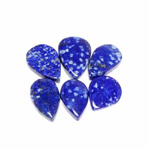 Lapis Lazuli naturel pierre précieuse à facettes ronde et cabochon en forme de poire pour la fabrication de bijoux et de bijoux couleur bleue - Product Image 3