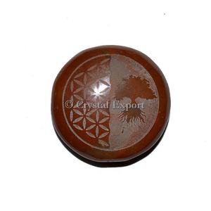 Árbol en relieve de jaspe rojo: comprar PIEDRA DE Reiki en relieve en línea - Product Image 1
