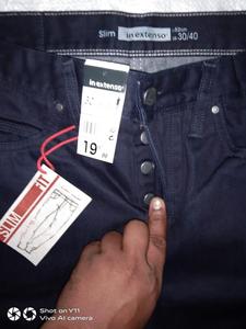 Factory Surplus Apparels Etiquetas de marca originales Slim Fit Straight Dark Denim Algodón Stretch Workout Bangladesh Stock Lot - Product Image 3