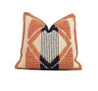 Housse de coussin carrée jacquard haut-bas de luxe moderne sur mesure, motif feuille, pour la maison – Vente chaude