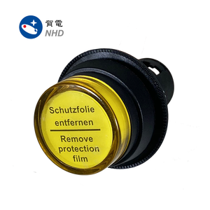 Luz indicadora de lámpara piloto LED de plástico amarillo, luz indicadora AC 220 ~ 240V IP66, tipo antiinterferencias - Product Image 4