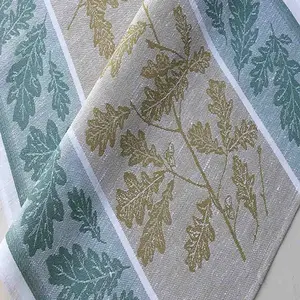 100% Cotton Jacquard Sợi Nhuộm Tùy Chỉnh Mô Hình Thiết Kế Sử Dụng Nhà Dệt Nhà Bếp Khăn Món Ăn Vải Nhà Cung Cấp Từ Ấn Độ Bền Vững