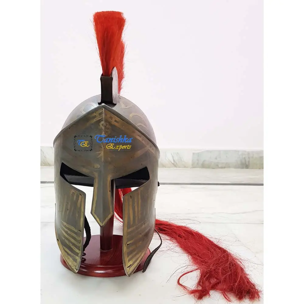 Halloween medievale spartano su misura casco troia costumi TV e film decorativo medievale regalo Decor armatura casco