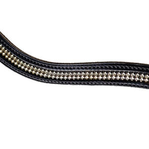 สายรัดหนังวัวแบบฟูลเกรน,สายรัดหนังวัวหลากสีแบบคริสตัลเปล่าแบบระยิบระยับ2แถวพร้อมแผ่นรองและเย็บ - Product Image 2