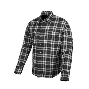 Último estilo Tailor Fit Bikers Plaid camisas de moda para hombres, camisas de franela casuales de la mejor calidad, protección principal - Product Image 5