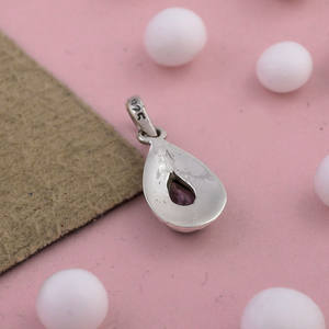 Pierres précieuses d'améthyste du sud-ouest dépouillées de bijoux en argent sterling 925 pendentifs classiques avec fabricant de bijoux au look élégant - Product Image 3