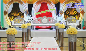 Escenario de Fibra Moderno para Bodas, Escenario de Fibra de Lujo para Recepciones en Hamilton, Ceremonia Asiática de Gran Importancia, Decoración de Boda Marroquí, EE. UU. - Product Image 3