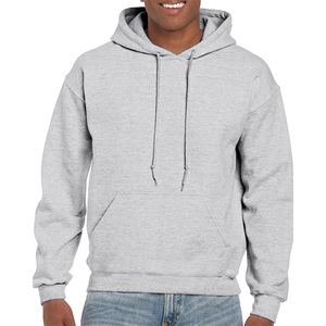 Sudadera con capucha gris Plain Solid Pullover Hoodie Loose Fit - Product Image 4