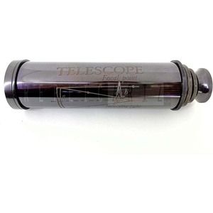 Telescopio de latón antiguo Título náutico Spyglass Telescopio decorativo monocular plegable con óptica de vidrio para viajeros - Product Image 1