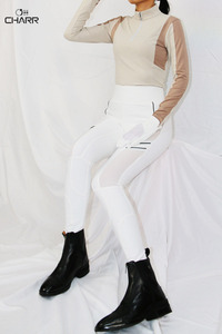 Leggings de Equitación de Alta Calidad para Mujer, Spandex/Poliéster/Nailon, con Agarre, Pantalones de Montar a Caballo al por Mayor, Colores y Logotipo Personalizables - Product Image 4