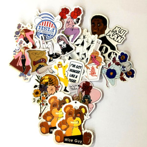 Autocollants Graffiti en vinyle imperméable découpé, 10 pièces, couleur rose, pour ordinateur portable, bouteille d'eau, téléphone, vélo, bagages G - Product Image 6