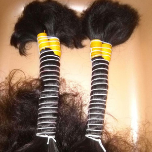 Cabello humano a granel de color Natural, pelo remy de alta calidad a granel de la India, de buenos tamaños, de gama gruesa, No artificial - Product Image 1