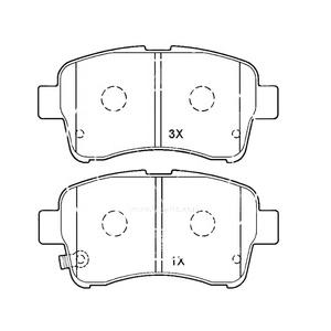 Plaquette de frein de frein d'essieu avant SDCX D937-7839 / D9035 / D9035M pour SUZUKI Aerio / Liana - Product Image 1