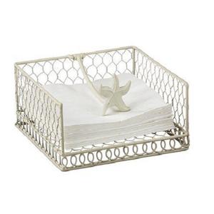 Porte-serviettes en métal blanc pour restaurant, accessoires de table, porte-mouchoirs à prix abordable - Product Image 1