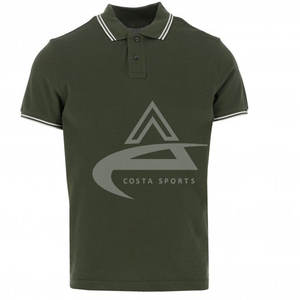 Polo de Golf para hombre, camisa con diseño personalizado, 100 algodón, a rayas - Product Image 1