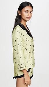 2026 Hand Block Print Floral Pajama Set Soft and Comfortable long sleeve and shorts for <b>sexy</b> Women Night Wear - Product Image 4