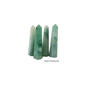 Amour métaphysique guérison cristal puissant poli vert Aventurine pierre obélisque baguettes Point pour Fengshui - Product Image 1