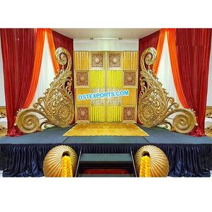 Marcos Dorados para Fotografía de Bodas, los Mejores Marcos para Escenarios de Bodas del Sur de la India, Panel de Fondo para Recepción de Bodas Indias, EE. UU. - Product Image 1