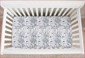 Drap de lit de bébé personnalisé 100 coton biologique avec motif personnalisé avec étiquette et emballage de logo privés - Product Image 2