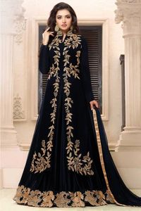NEWLY--BEAUTIFUL EMBROIDERY WITH CRYSTAL GLASS BEADS,DABKA, WORK on <b>JACKET</b> WITH LEHENGA DRESS for Party-WEAR @ 2022 - Product Image 2