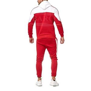 Chándal personalizado para hombre, chándal de temporada de invierno, chándal de lana de algodón con cremallera completa - Product Image 4