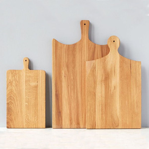 Planche à fromage en bois rectangulaire personnalisée avec poignée Planche à pizza et aliments pour blocs à découper les légumes - Product Image 2