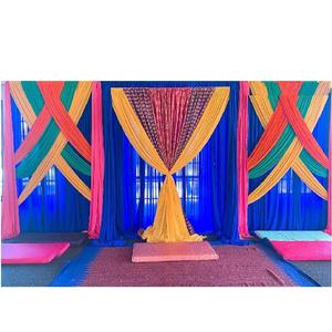 ฉากหลังที่สวยงามของ Mehndi Sangeet,ฉากหลังสำหรับตกแต่ง Mehndi สดใสและมีสีสันสไตล์บอลลีวูด - Product Image 1