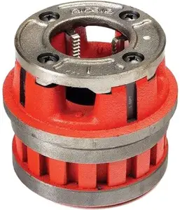 37400 Model 12-R Hand Threader Die Head, Alloy Right-Handed NPT Die Head for Nominal Pipe Size of 1-Inches