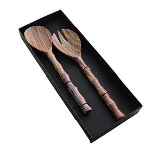 Herramientas de mano para ensalada de madera multicolor, utensilios de cocina para regalo de boda, los más vendidos, utensilios de cocina - Product Image 1