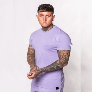 Camisetas de algodón de color sólido, diseño de letras simple Popular - Product Image 1