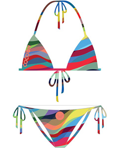 Bikini Sublimado Personalizado 2026, Tela de Secado Rápido, Conjunto de Bikini de Micro Cobertura, Traje de Baño de Dos Piezas para Mujer, Traje de Baño con Lazos Laterales para la Playa - Product Image 5