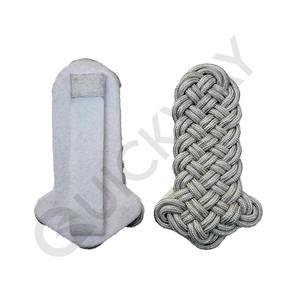 Cordon d'épaule torsadé argenté – Accessoire décoratif pour uniforme, personnalisable OEM - Product Image 3