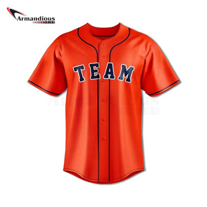 Camiseta de béisbol personalizada para hombre y mujer, ropa de béisbol con estampado de nombre de equipo, sublimada - Product Image 5