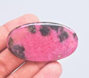 หินโรโดไนต์อัญมณีทรงหลังเบี้ย,อัญมณีทรงหลวมหินโรโดไนต์ทำจากแร่โรโดไนต์ธรรมชาติ - Product Image 3