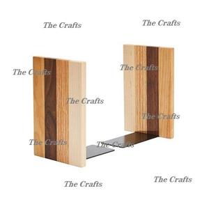 Sujetalibros de color blanco y negro de mármol Sujetalibros de tamaño y forma personalizados para uso en oficinas, hogares y escuelas - Product Image 2