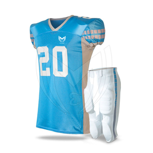 Uniforme de football américain personnalisé, respirant, grande taille, unisexe, prix bas, personnalisable, antibactérien, anti-UV, séchage rapide, sport - Product Image 1